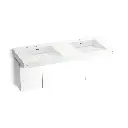 Kohler 81030-BPW-KEH Constellation 60" Wall Mount Basin Lavatory System Miami White