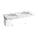 Kohler 81030-BPW-KEP Constellation 60" Wall Mount Basin Lavatory System Pearl Jasmine