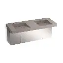 Kohler 81030-BSS-KCE Constellation 60" Wall Mount Basin System Ash Concrete