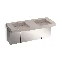 Kohler 81030-BSS-KCN Constellation 60" Wall Mount Basin System Neutral Concrete