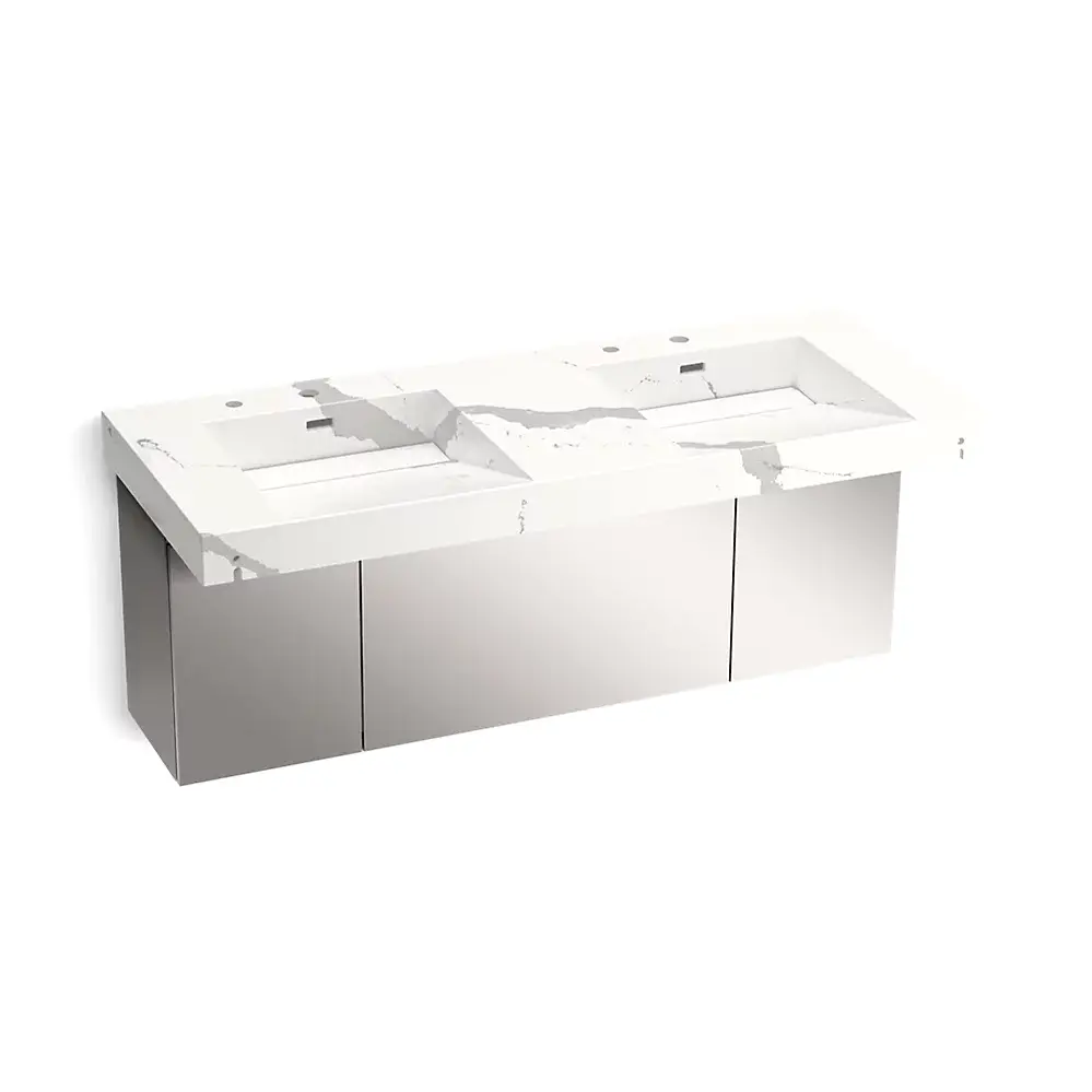 Kohler 81030-BSS-KEB Constellation 60" Wall Mount Basin System Et Bianco Cal