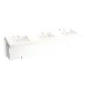 Kohler 81031-BPW-KCD Constellation 90" Wall Mount Lavatory System Designer White