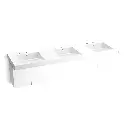 Kohler 81031-BPW-KCG Constellation 90" Wall Mount Lavatory System Glacier White