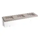 Kohler 81031-BPW-KCN Constellation 90" Wall Mount Lavatory System Neutral Concrete