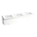 Kohler 81031-BPW-KEH Constellation 90" Wall Mount Lavatory System Miami White