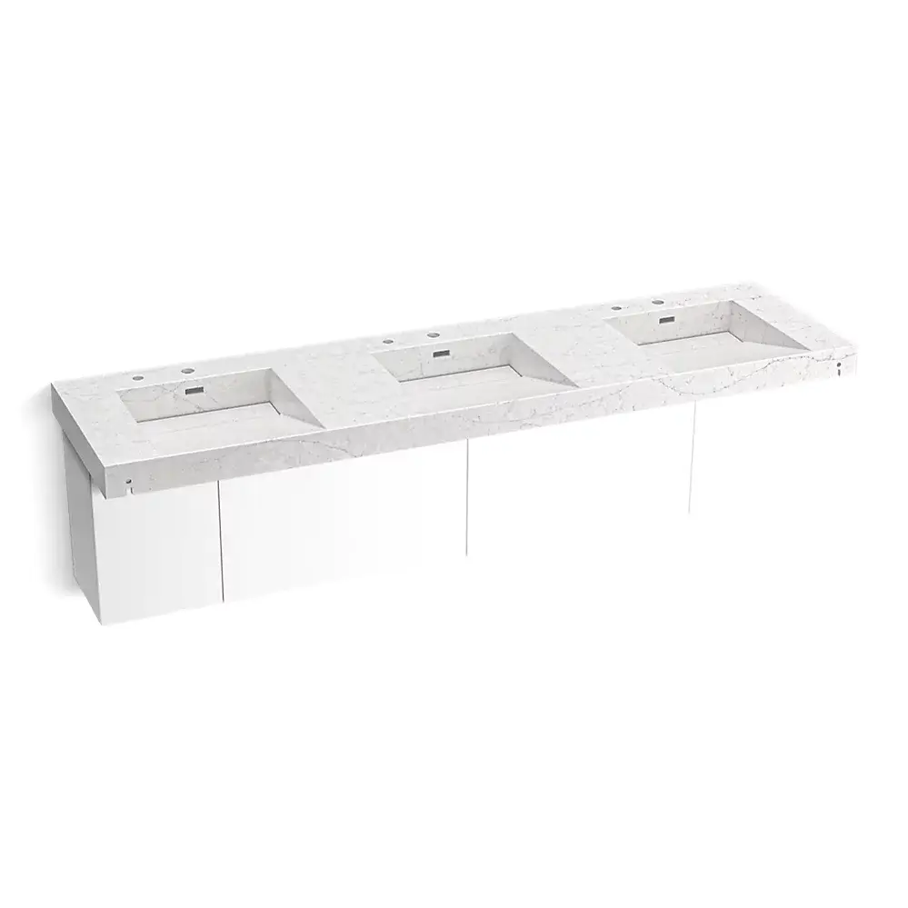 Kohler 81031-BPW-KEP Constellation 90" Wall Mount Lavatory System Pearl Jasmine