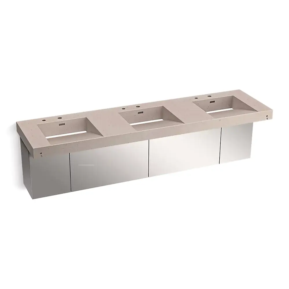 Kohler 81031-BSS-KCC Constellation 90" Wall Mount Lavatory System Canvas