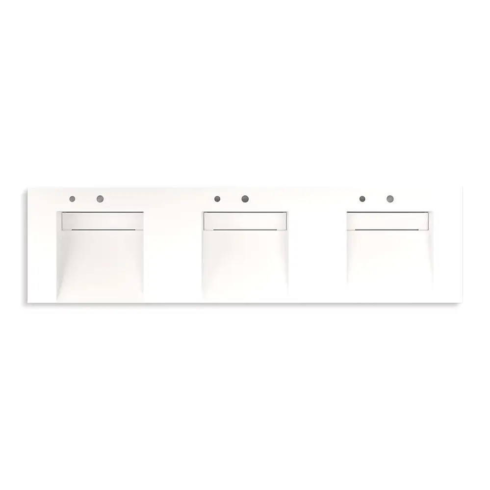 Kohler 81031-BSS-KCD Constellation 90" Wall Mount Lavatory System Designer White