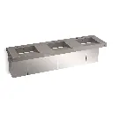 Kohler 81031-BSS-KCE Constellation 90" Wall Mount Lavatory System Ash Concrete