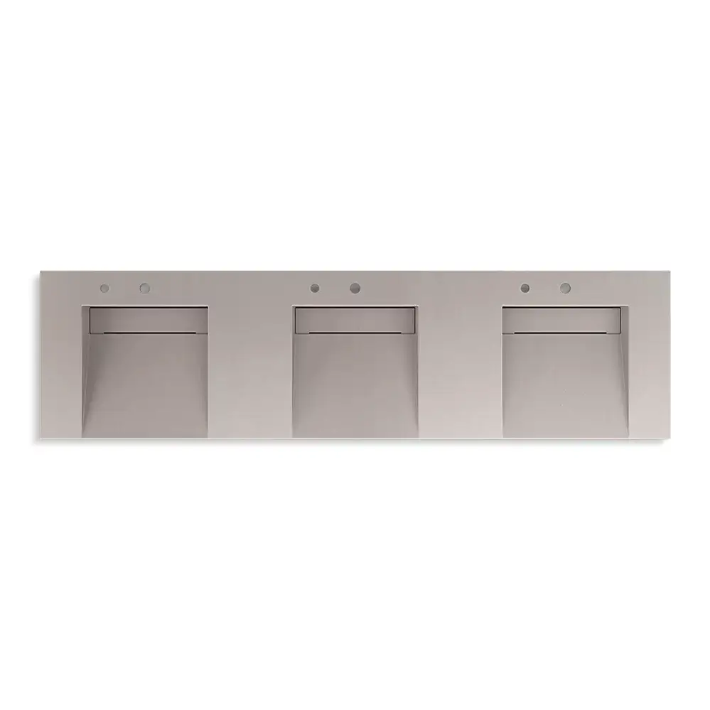 Kohler 81031-BSS-KCN Constellation 90" Wall Mount Lavatory System Neutral Concrete