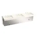 Kohler 81031-BSS-KCR Constellation 90" Wall Mount Lavatory System Arrow Root