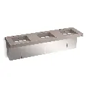 Kohler 81031-BSS-KCT Constellation 90" Wall Mount Lavatory System Concrete