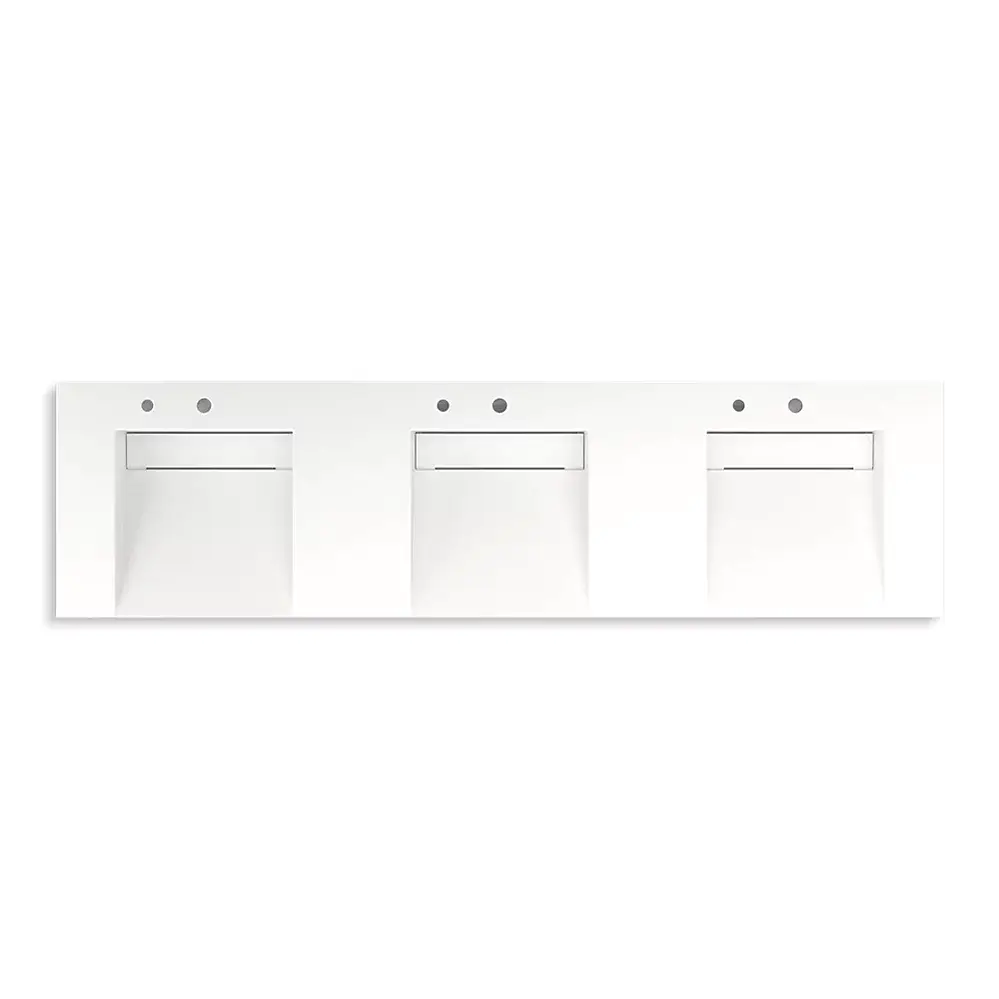 Kohler 81031-BSS-KEW Constellation 90" Wall Mount Lavatory System Iconic White