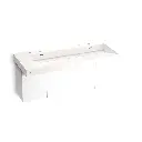 Kohler 81032-BPW-KCD Constellation 60" Wall Mount Trough System Designer White