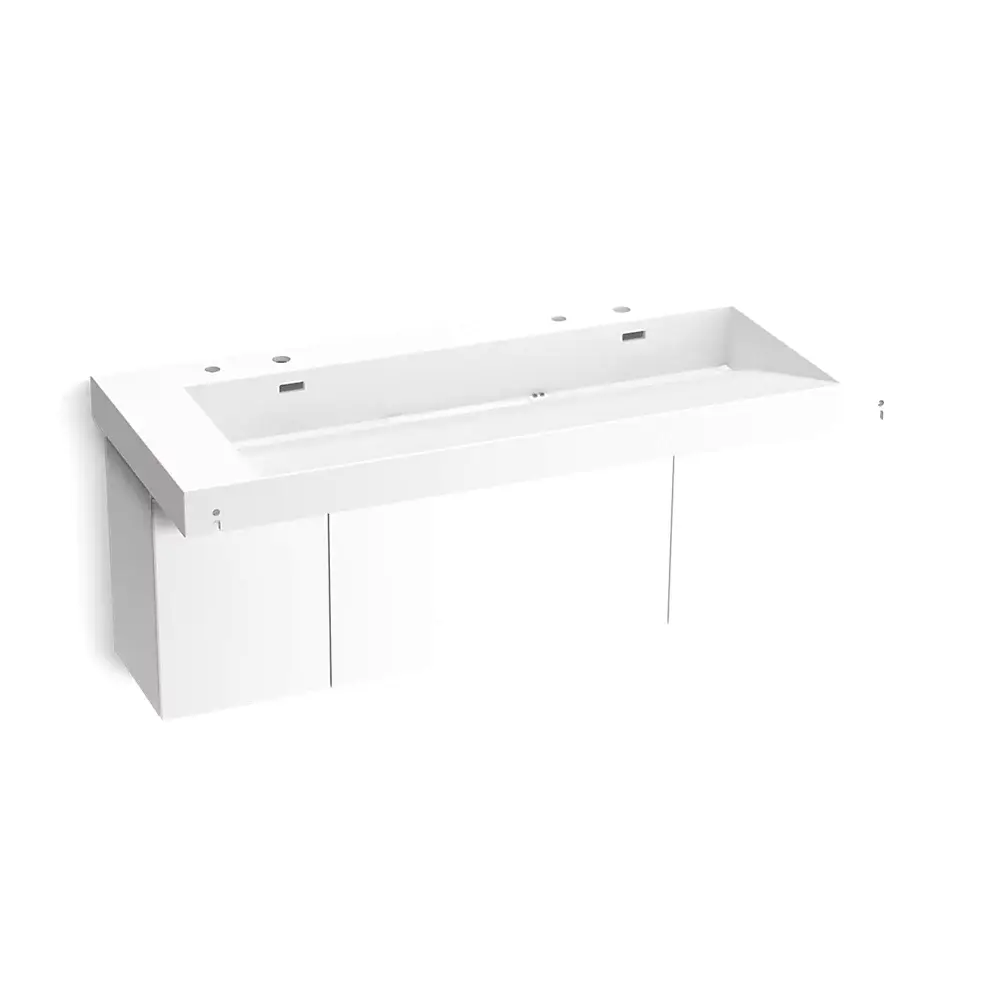 Kohler 81032-BPW-KCG Constellation 60" Wall Mount Trough System Glacier White