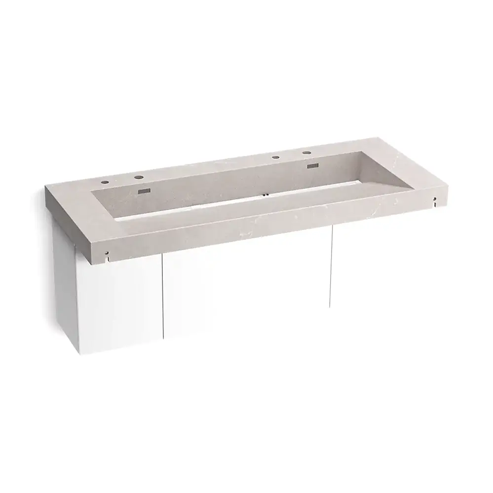Kohler 81032-BPW-KED Constellation 60" Wall Mount Trough System Desert Silver