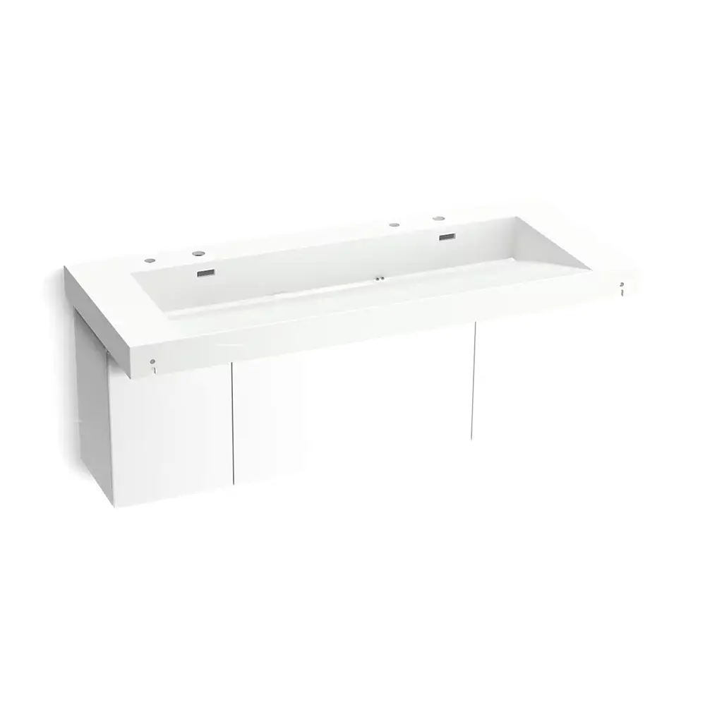 Kohler 81032-BPW-KEH Constellation 60" Wall Mount Trough System Miami White