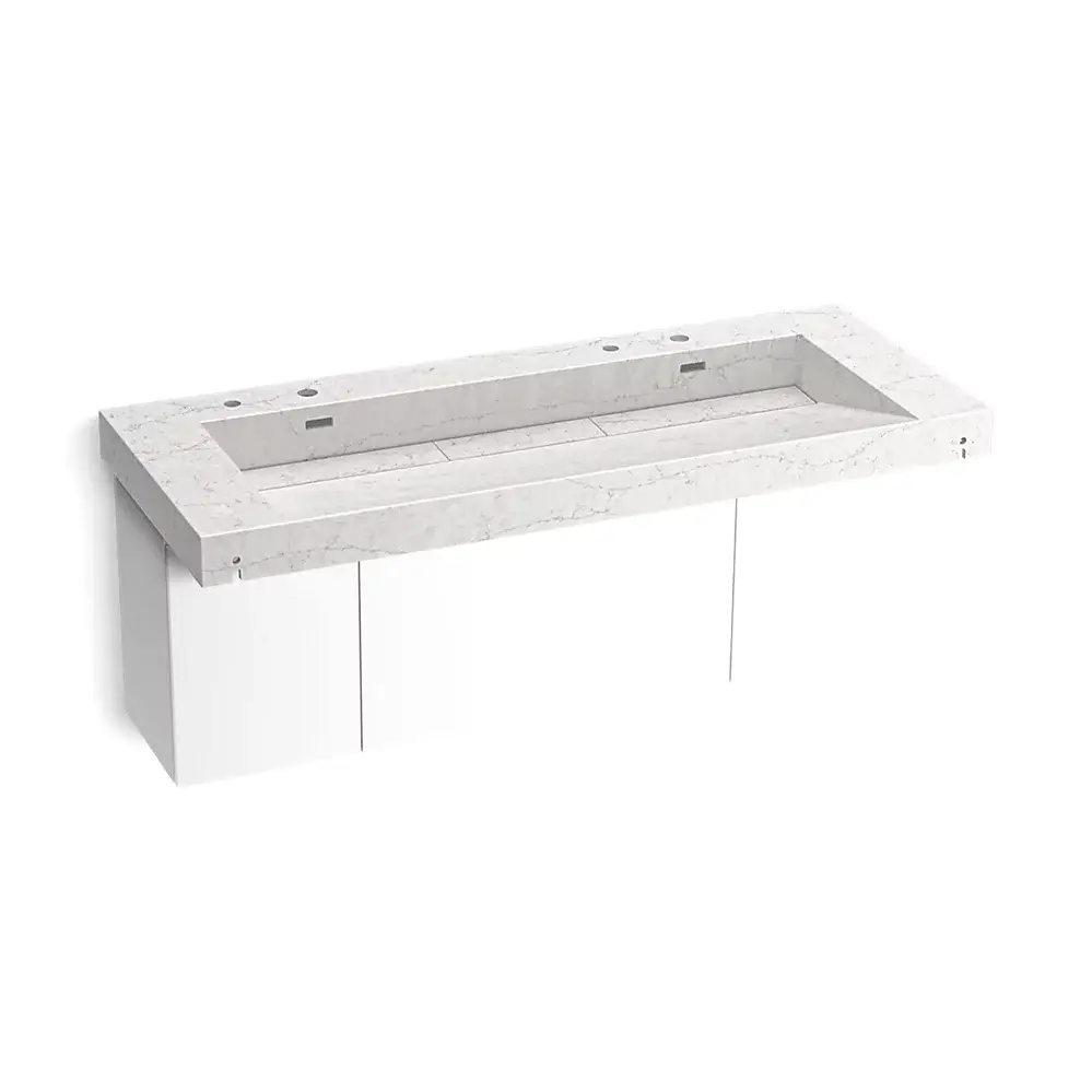 Kohler 81032-BPW-KEP Constellation 60" Wall Mount Trough System Pearl Jasmine