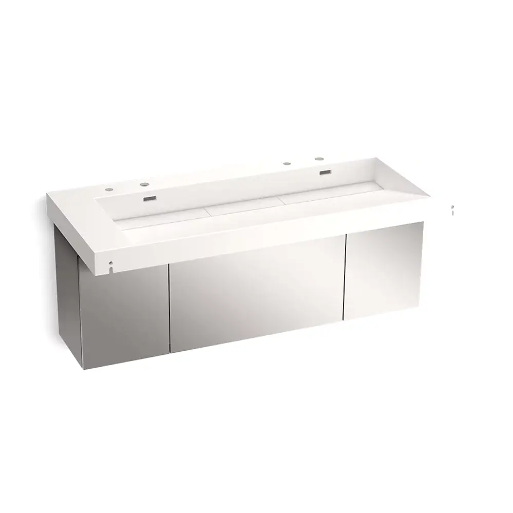 Kohler 81032-BSS-KCD Constellation 60" Wall Mount Trough System Designer White