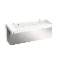 Kohler 81032-BSS-KEH Constellation 60" Wall Mount Trough System Miami White