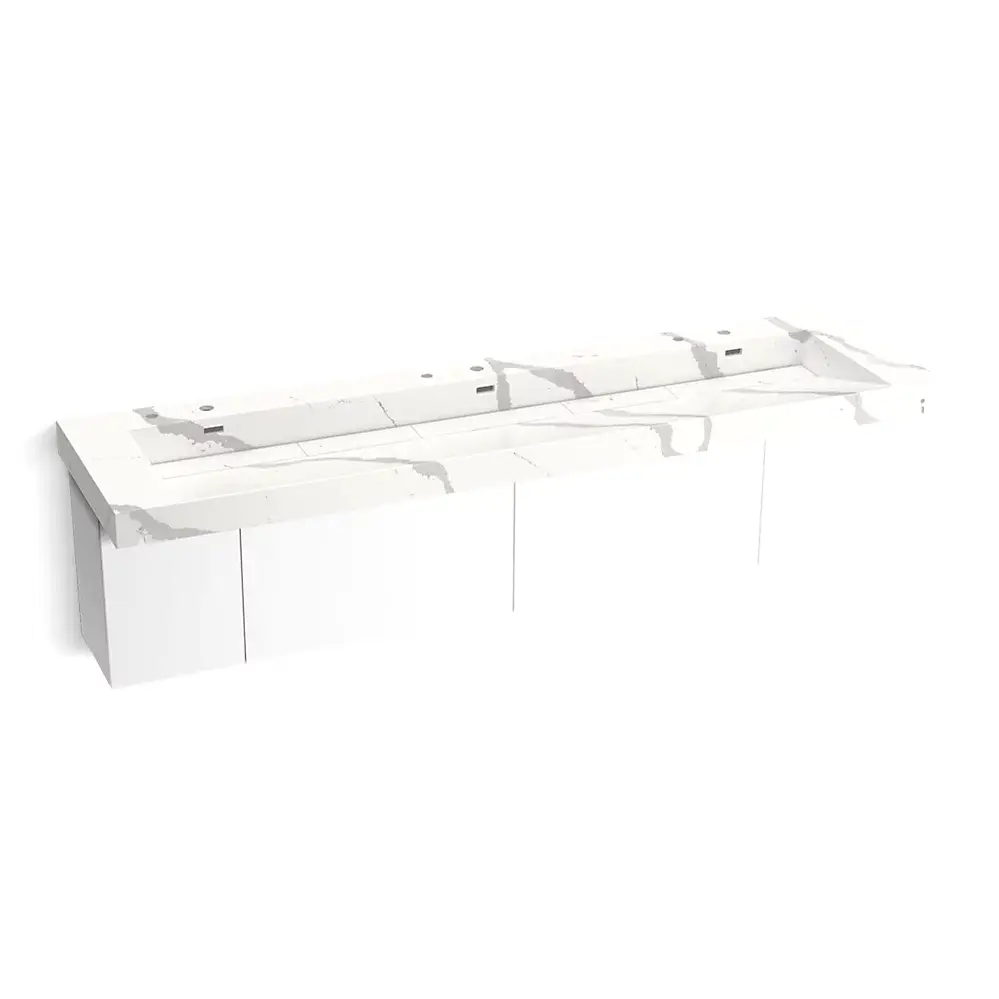 Kohler 81033-BPW-KEB Constellation 90" Wall Mount Trough System Et Bianco Cal