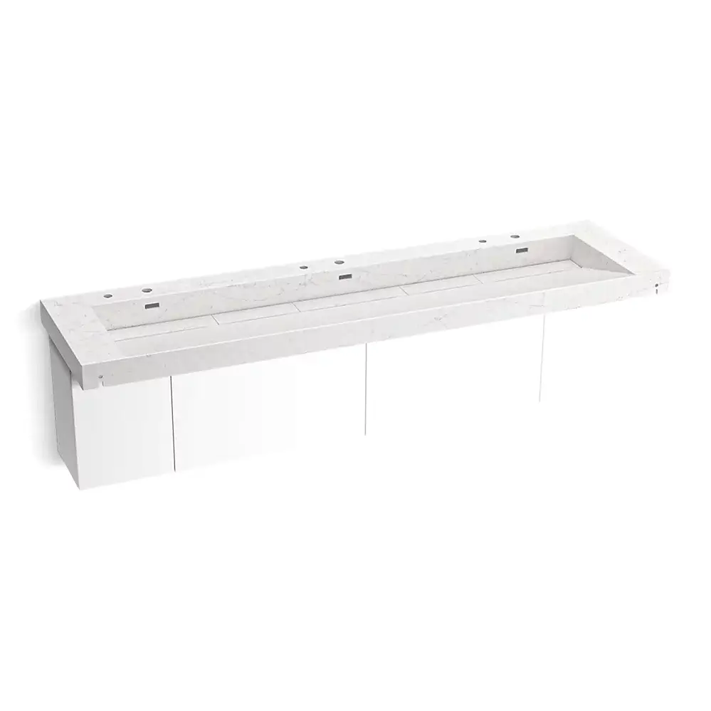 Kohler 81033-BPW-KEP Constellation 90" Wall Mount Trough System Pearl Jasmine