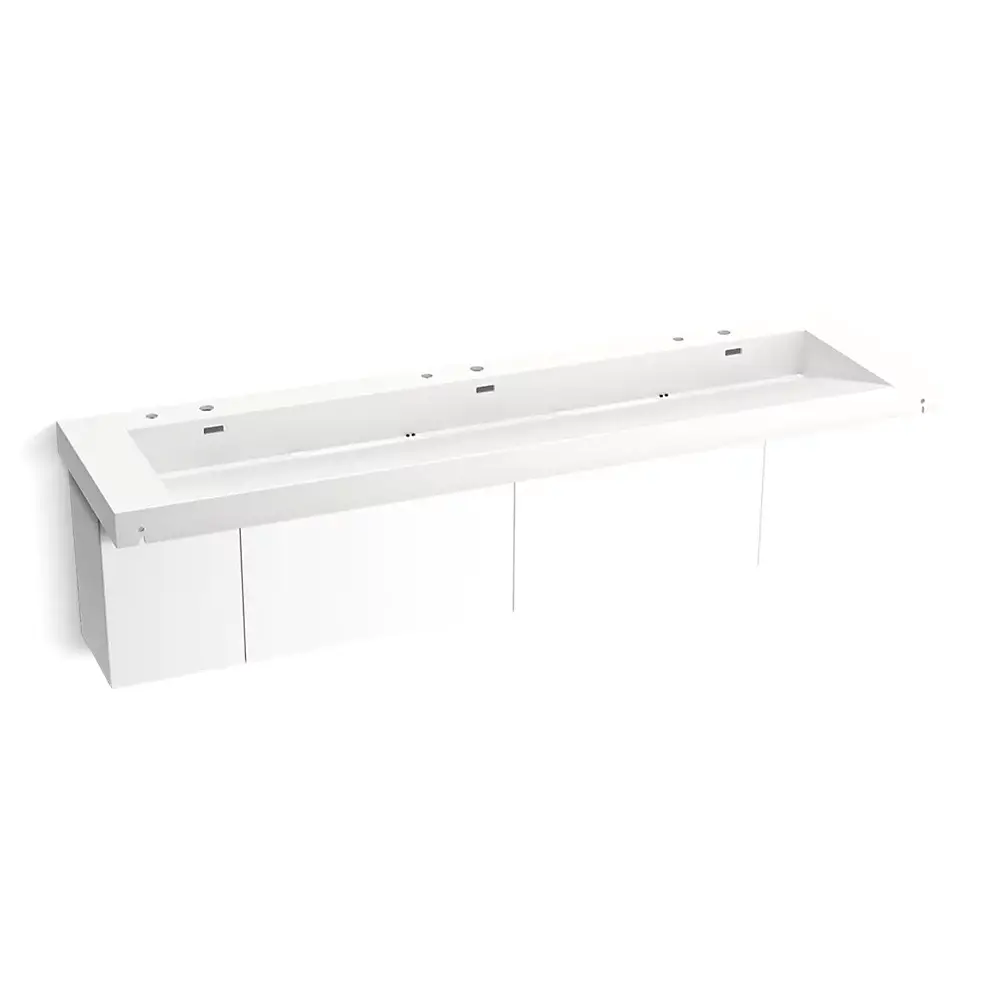 Kohler 81033-BPW-KEW Constellation 90" Wall Mount Trough System Iconic White