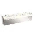 Kohler 81033-BSS-KEG Constellation 90" Wall Mount Trough System Et Cal Gold