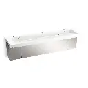Kohler 81033-BSS-KEH Constellation 90" Wall Mount Trough System Miami White