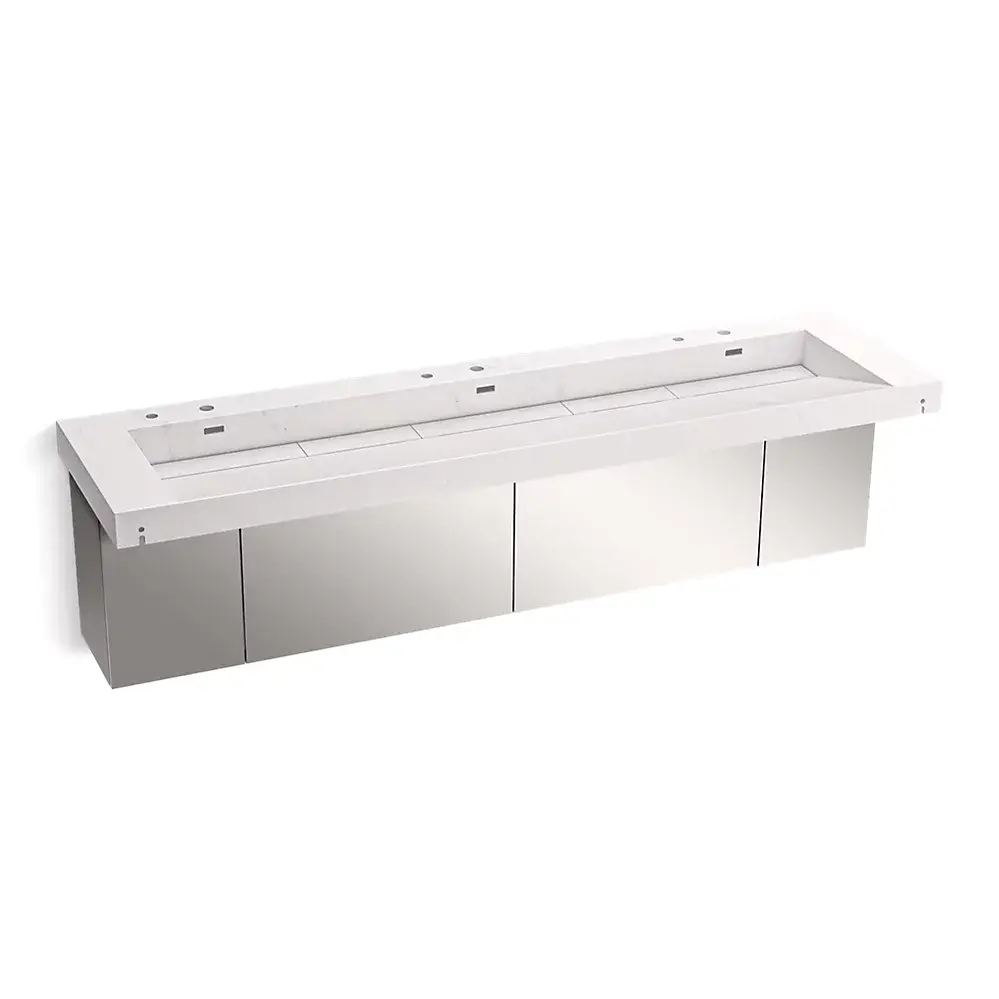 Kohler 81033-BSS-KES Constellation 90" Wall Mount Trough System Et Statuario