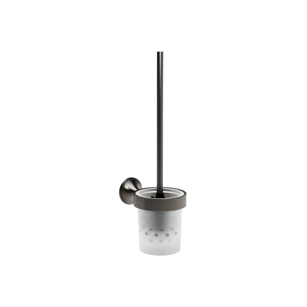 Dornbracht 83900809 Vaia Toilet Brush Set Dark Platinum Matte