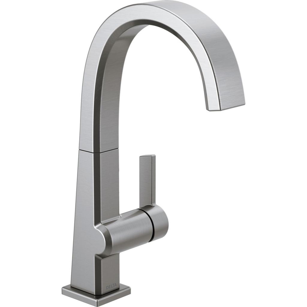 Delta 1165LF Pivotal Single Handle Bar Faucet Arctic Stainless