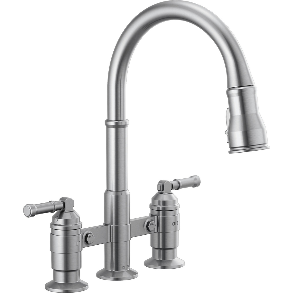 Delta 2390L-AR-DST Broderick Pull-Down Bridge Kit With Shieldspray