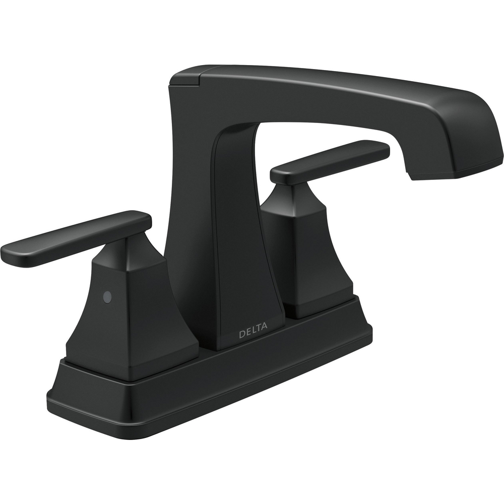 Delta 2564-BLMPU-DST Ashlyn Two Handle Centerset Lavatory Faucet Matte Black