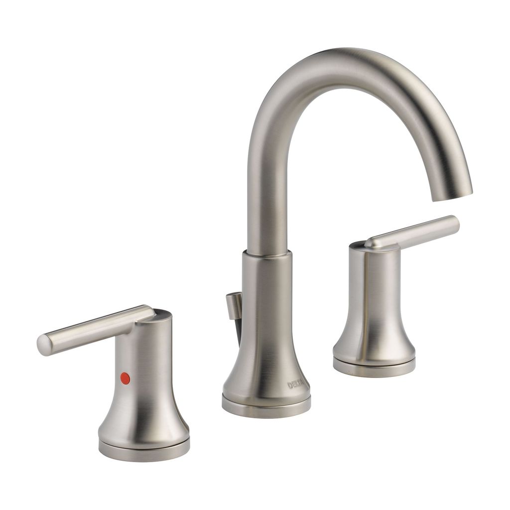Delta 3559 Trinsic Two Handle Widespread Lavatory Faucet Brilliance Stainless