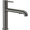 Delta 4159-KS-DST Trinsic Single Handle Pull-Out Kitchen Faucet Black Stainless