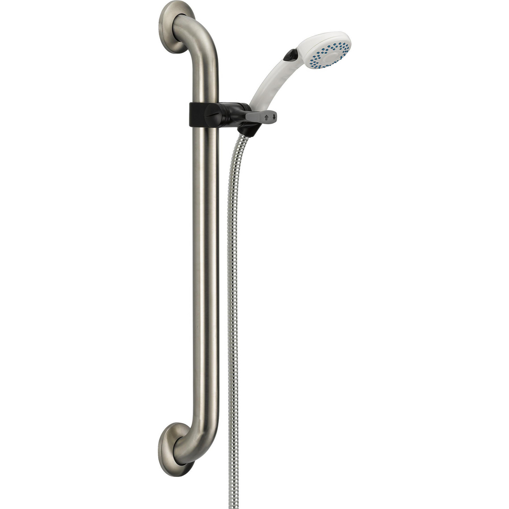 Delta 52001-DS Adjustable Grab Bar Hand Shower White