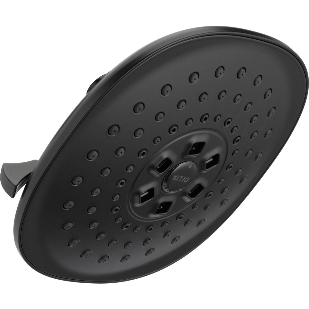 Delta 52686-BL 3 Setting H2OKinetic Contemporary Raincan Showerhead Matte Black