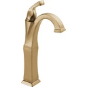 Delta 751-CZ-DST Dryden Single Handle Centerset Lavatory Faucet Less Pop-Up Champagne Bronze