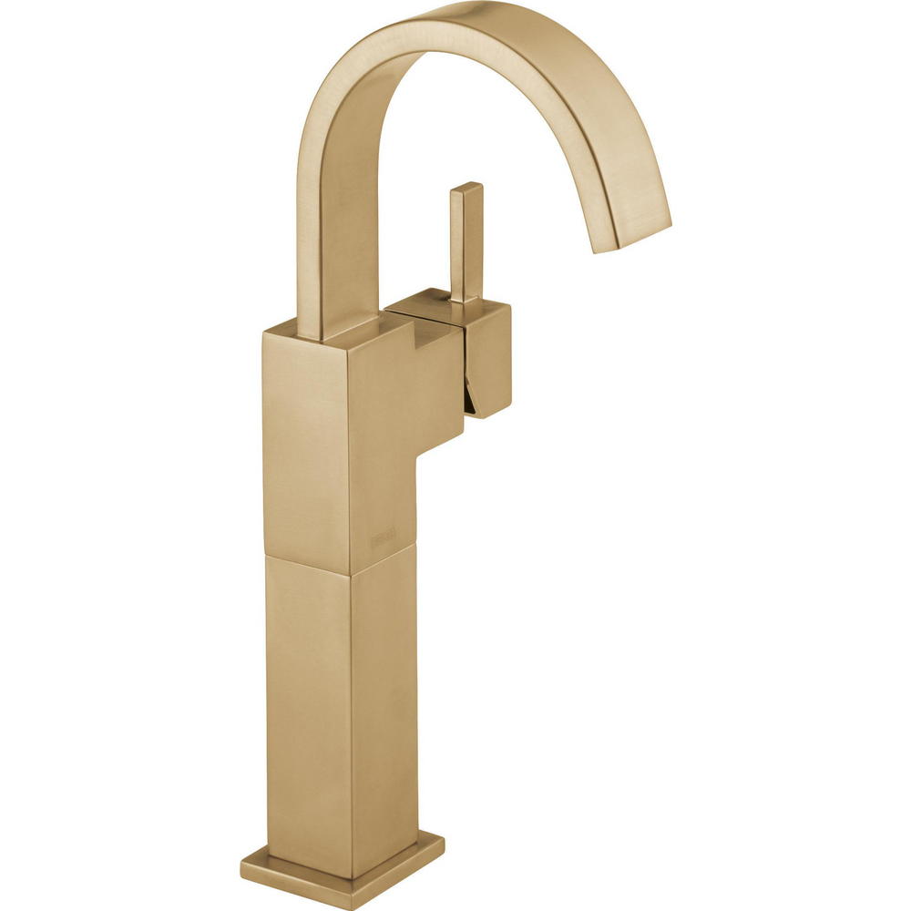 Delta 753LF-CZ Vero Single Handle Centerset Lavatory Faucet with Riser Champagne Bronze