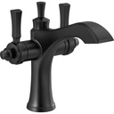 Delta 856-BL-DST Dorval Single Hole Monoblock Bathroom Faucet Matte Black