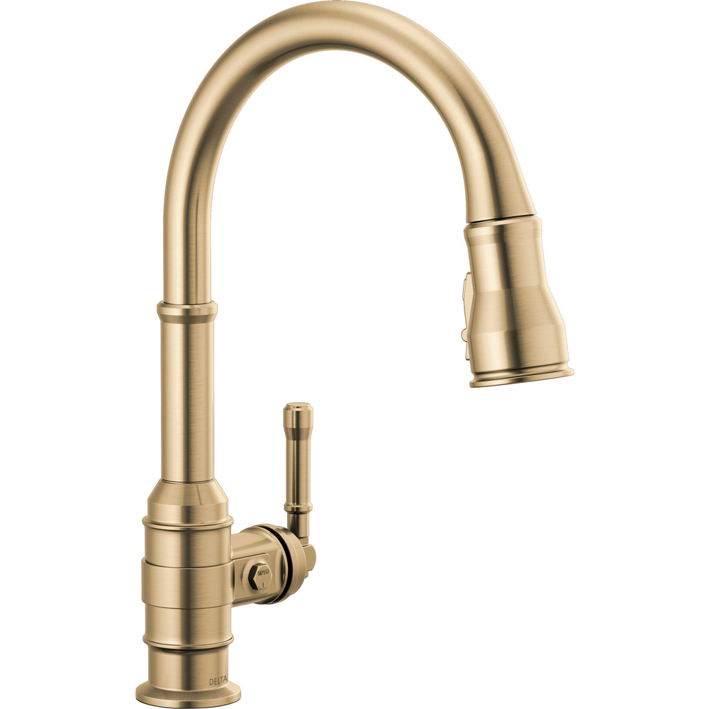 Delta 9190-CZ-DST Broderick Pull-Down Kitchen Faucet Champagne Bronze