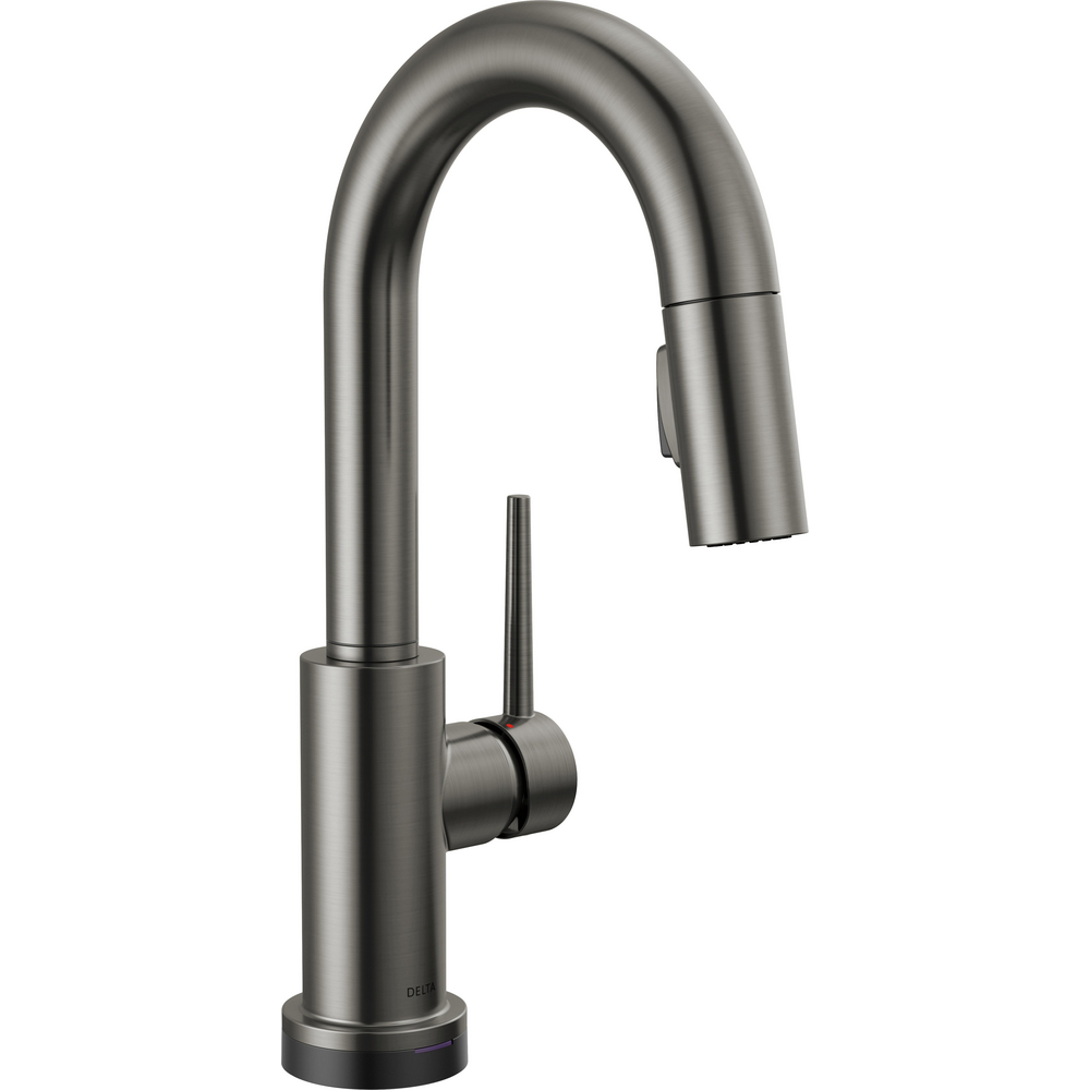 Delta 9959T-KS-DST Trinsic Pull-Down Bar Prep Faucet Touch2O Black Stainless