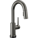Delta 9959T-KS-DST Trinsic Pull-Down Bar Prep Faucet Touch2O Black Stainless