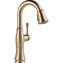 Delta 9997-CZ-PR-DST Cassidy Pull-Down Bar Prep Faucet Champagne Bronze