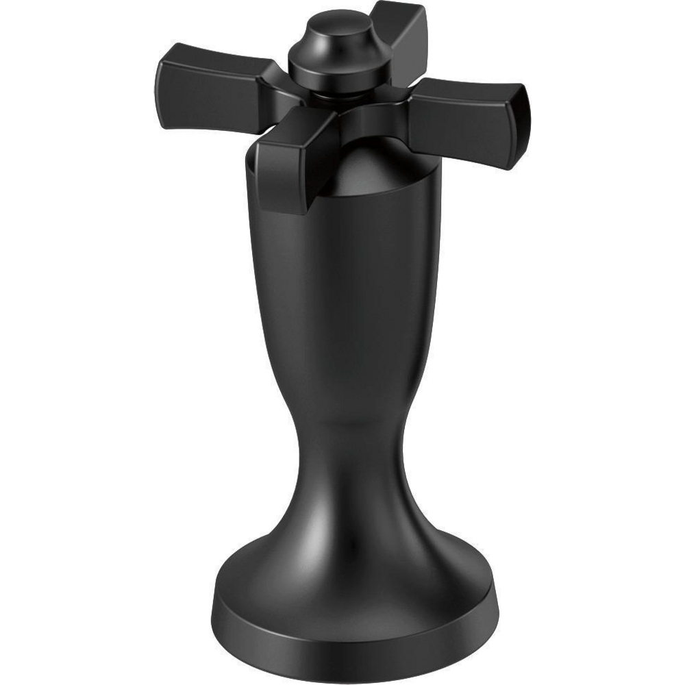 Delta H570BL Dorval Wall Mount Tub Filler Cross Handle Matte Black