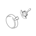 Delta RP51307 Lahara Single Lever Handle Kit Chrome