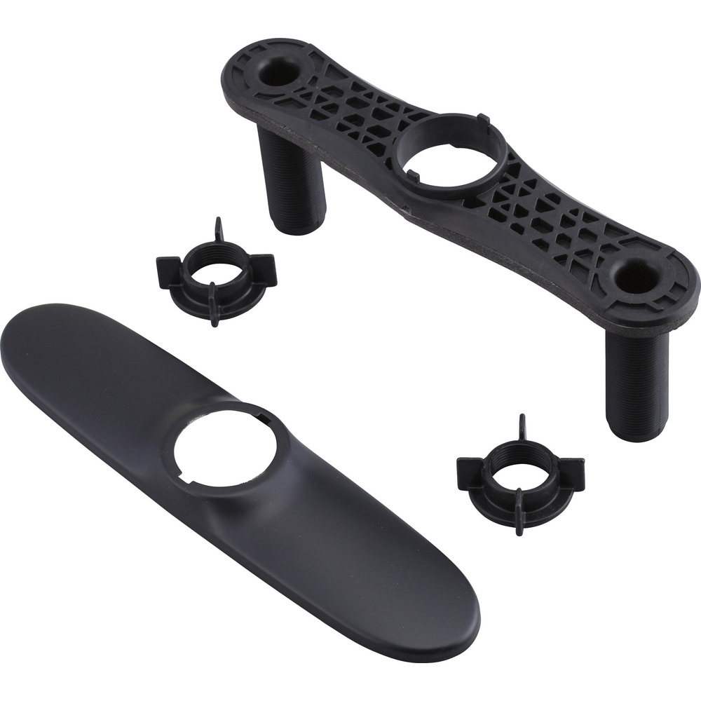 Delta RP70714BL Essa Escutcheon With Baseplate And Nuts Black