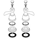 Delta RP75267 Windemere Two Metal Lever Handle Kit Chrome