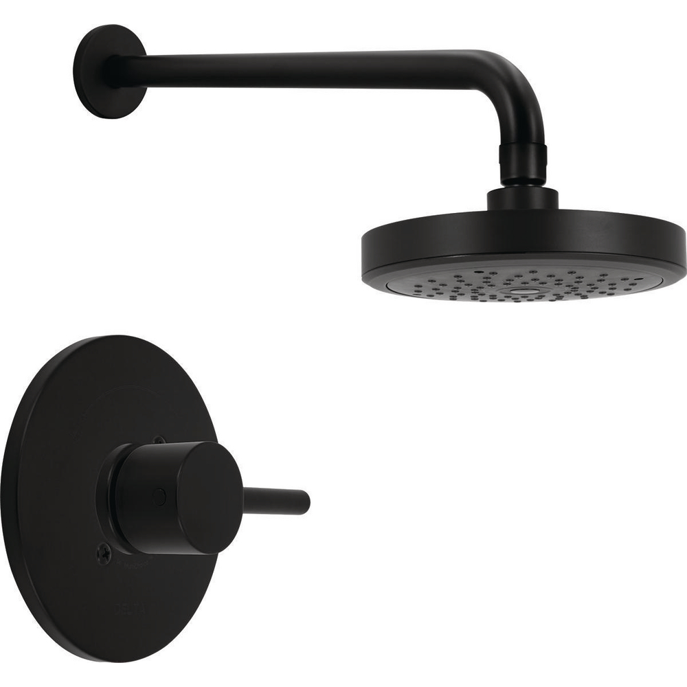 Delta T14291-BL Tommy Solid Handle Shower Only Matte Black